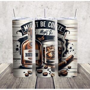 Bourbon and coffee Themed Tumbler
